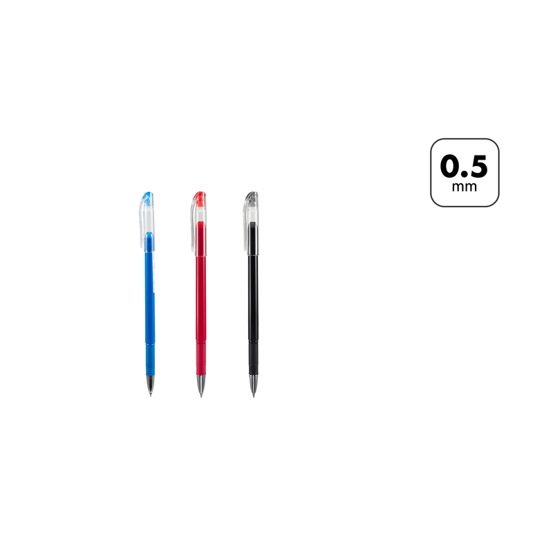 

[Terminal Stationery 01] Bantex Pulpen Gel Pen 0.5 mm Tinta Ultra-Smooth Warna Warni BG1004