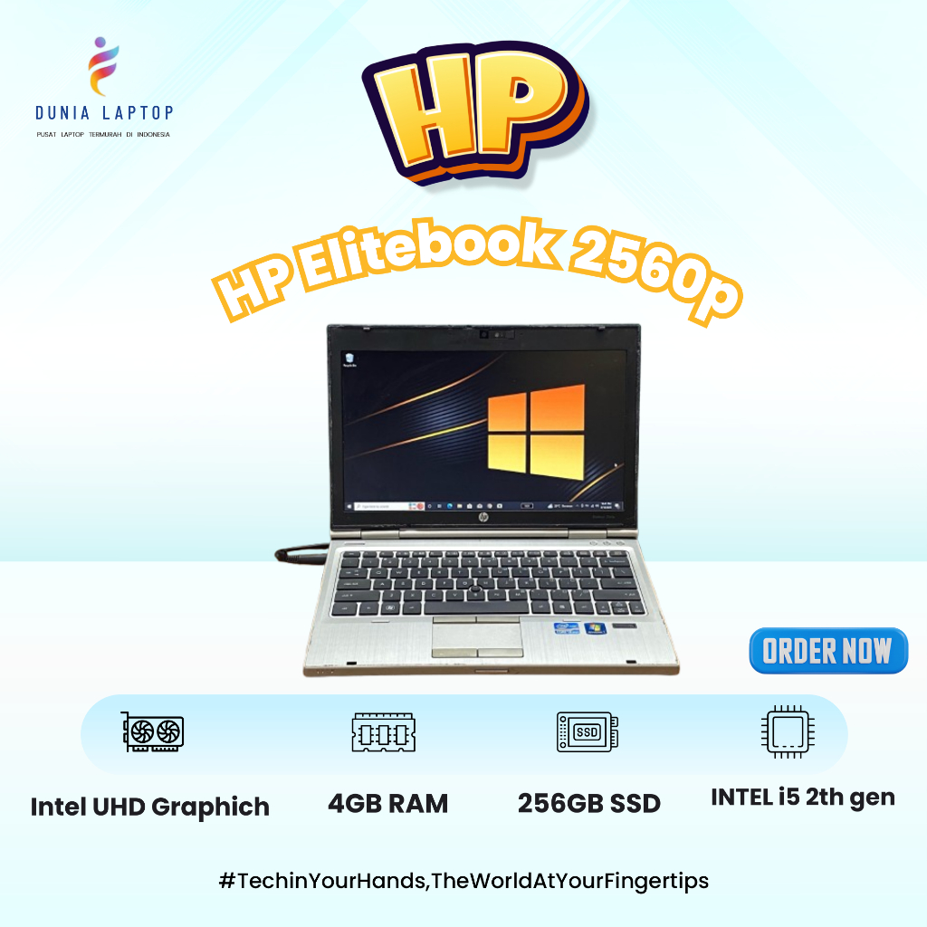 Laptop Hp Elitebook 2560p Intel Core i5 Ram 4GB