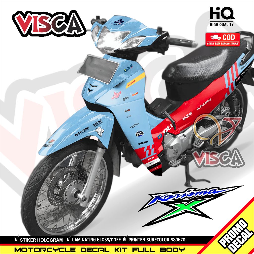 Stiker Karisma - Striping KARISMA 125 - Decal KARISMA X 125 Full Body - GRESINI