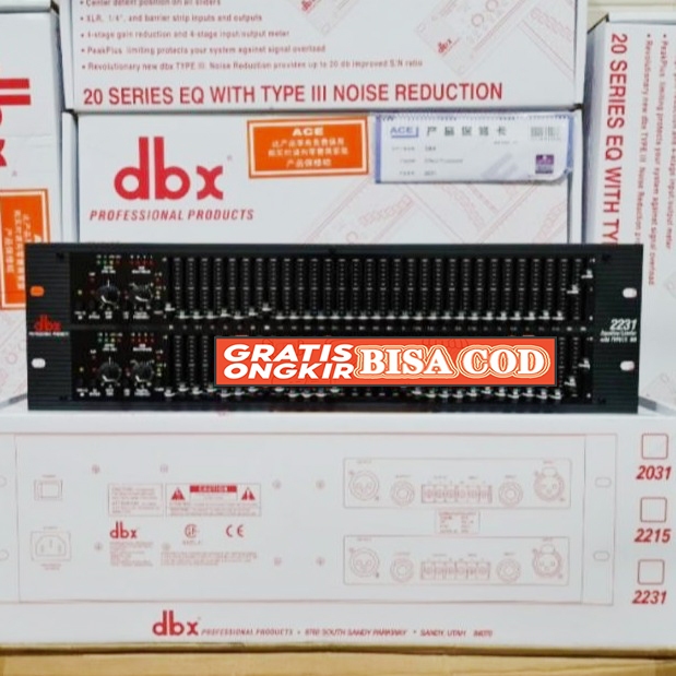 equalizer dbx2231xl dbx 2231xl 2231 grade a Number of Bands 2 x 31-band