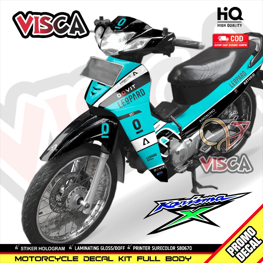 Stiker Karisma - Striping KARISMA 125 - Decal KARISMA X 125 Full Body - LEOPARD