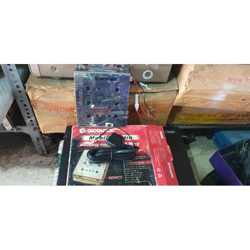 crossover aktif 3way acoustic xm3c qbass like new