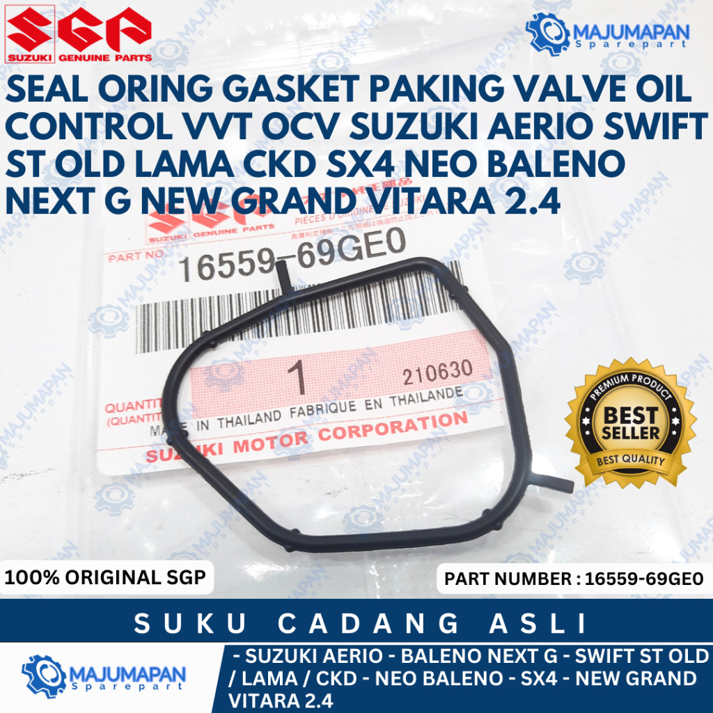 SEAL ORING GASKET PAKING VALVE OIL CONTROL VVT OCV SUZUKI AERIO SWIFT SX4 NEO BALENO NEXT G SGP