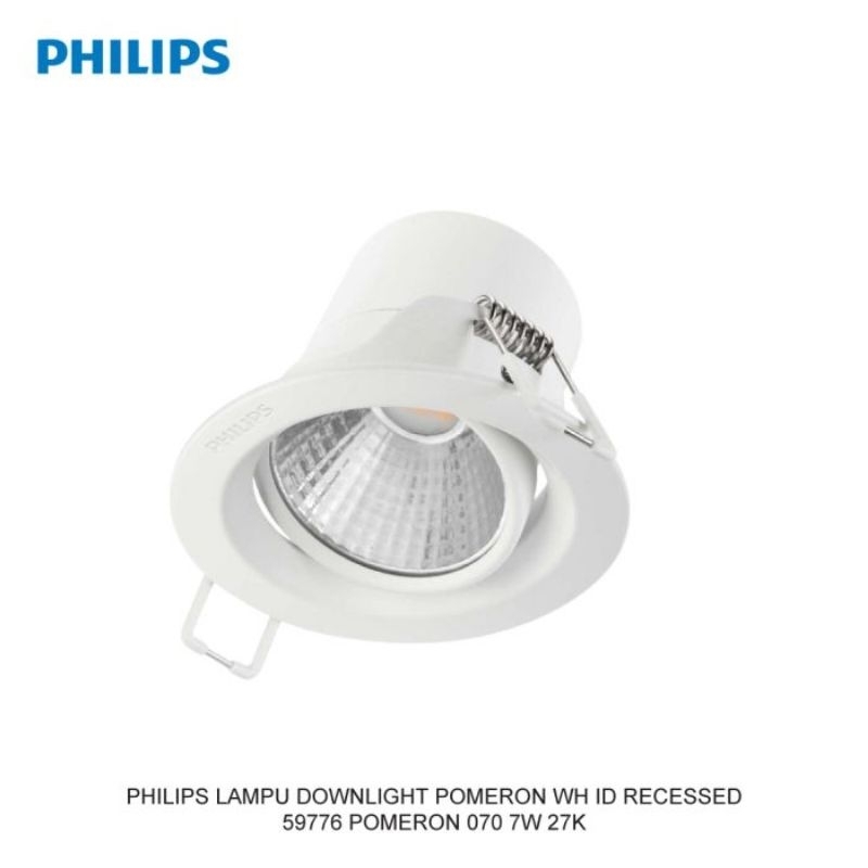 Lampu Spotlight Philips LED Spotlight Pomeron 7 W Cahaya Kuning - Lampu LED Sorot Pomeron 2700K