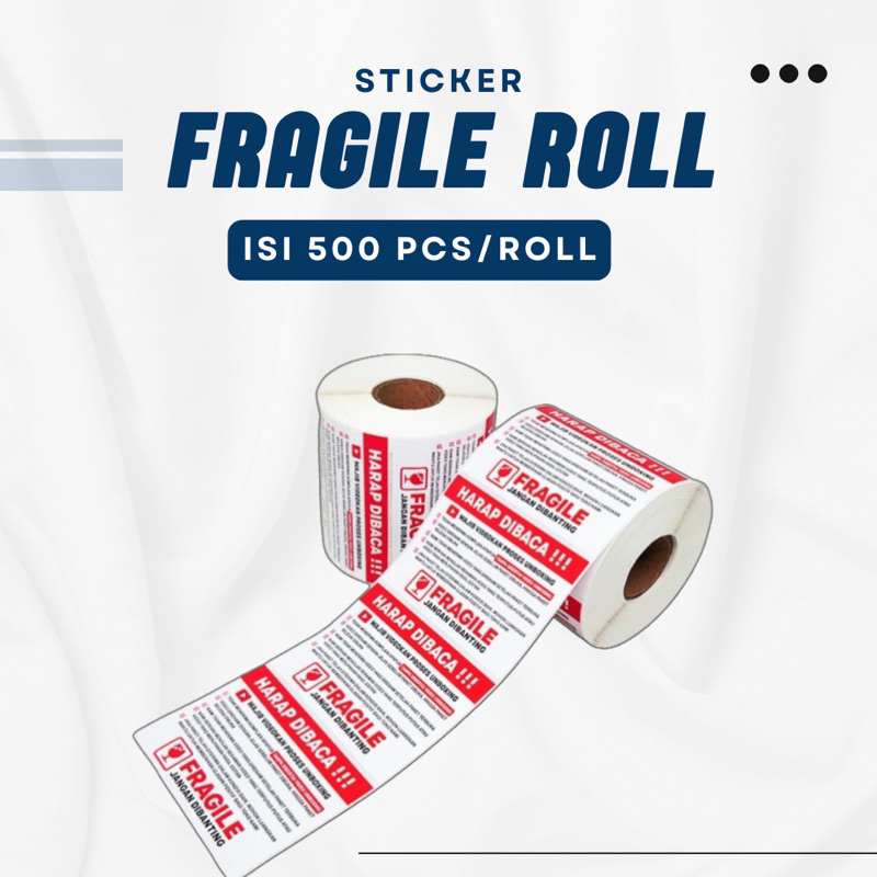 

Stiker Label Fragile | Label Stiker Video Unboxing | Fragile Unboxing isi 500pcs