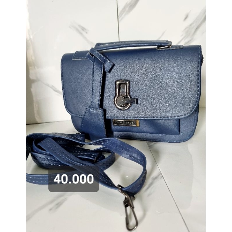 Tas wanita/Tas warna navy/Tas biru malam/Tas Tanah Laut