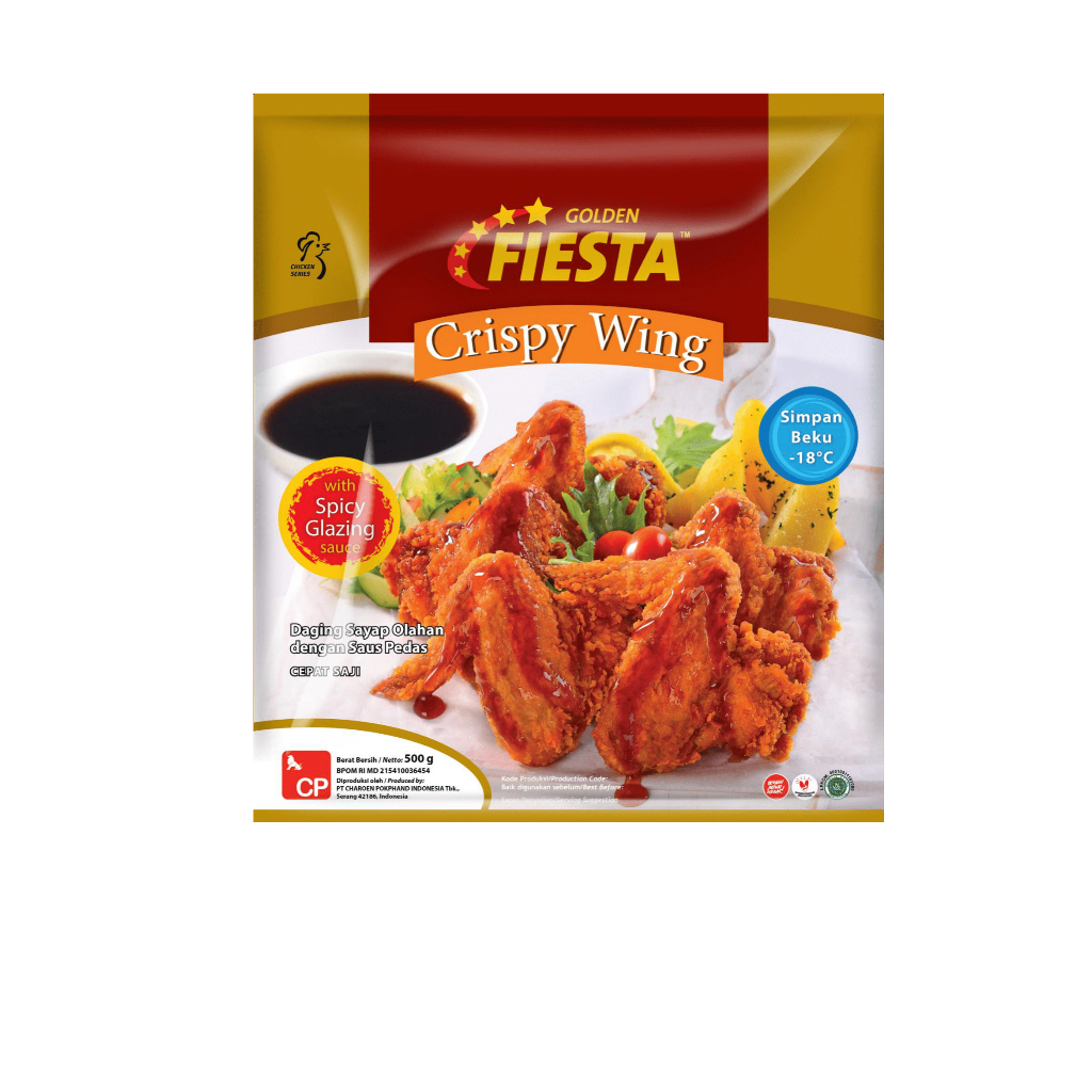 

GOLDEN FIESTA CRISPY WING W/SP GLAZ SC 500 GR/PAC / Fiesta