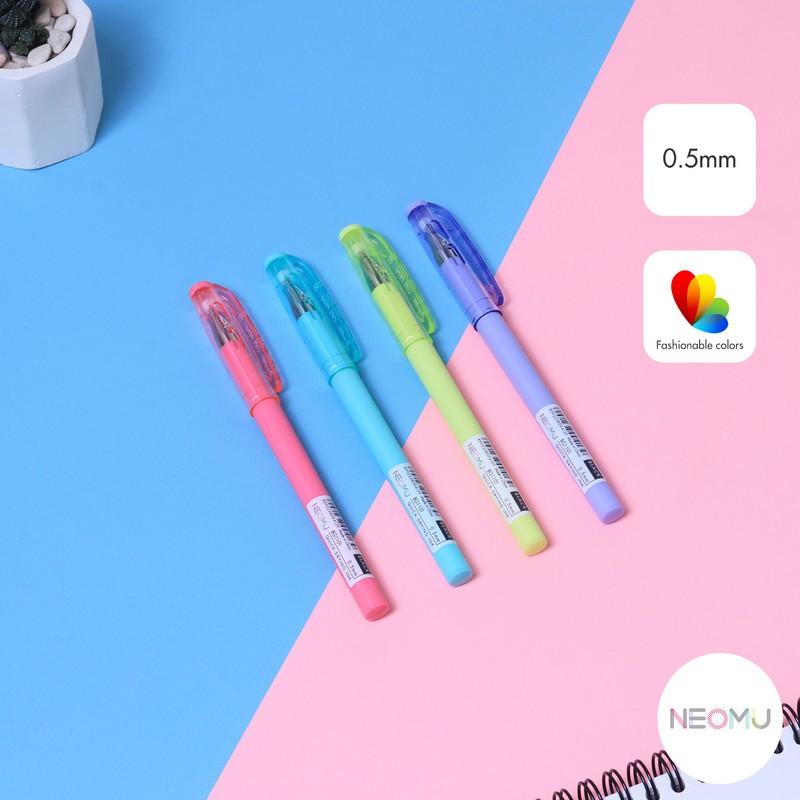 

[Pasha Stationery] BANTEX Gel Pen 0.5mm Grip Matte
