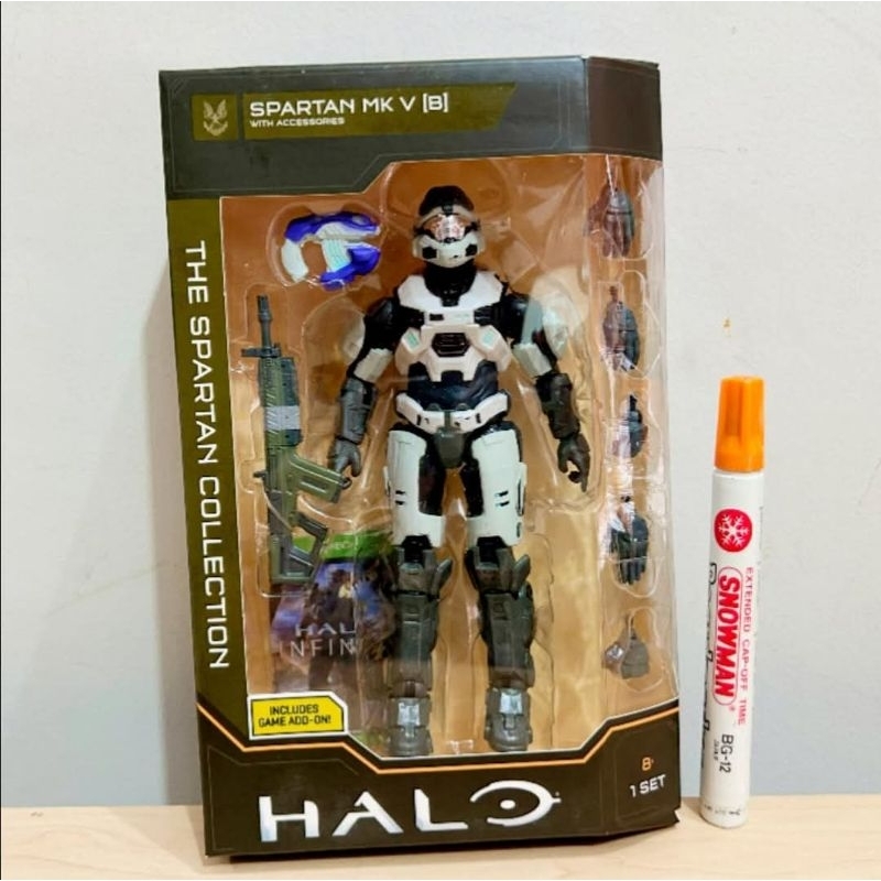 mainan action figure halo the spartan collection master chief deluxe spartan mk Vtinggi sekitar 6.5 