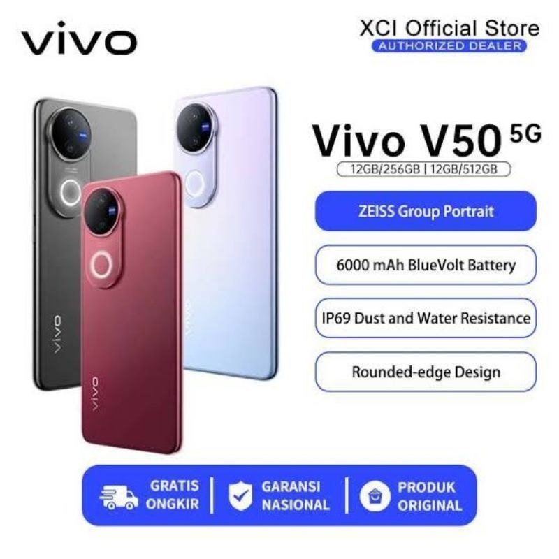 Vivo V50 Ram 12+12/256 Gb Garansi Resmi Vivo New