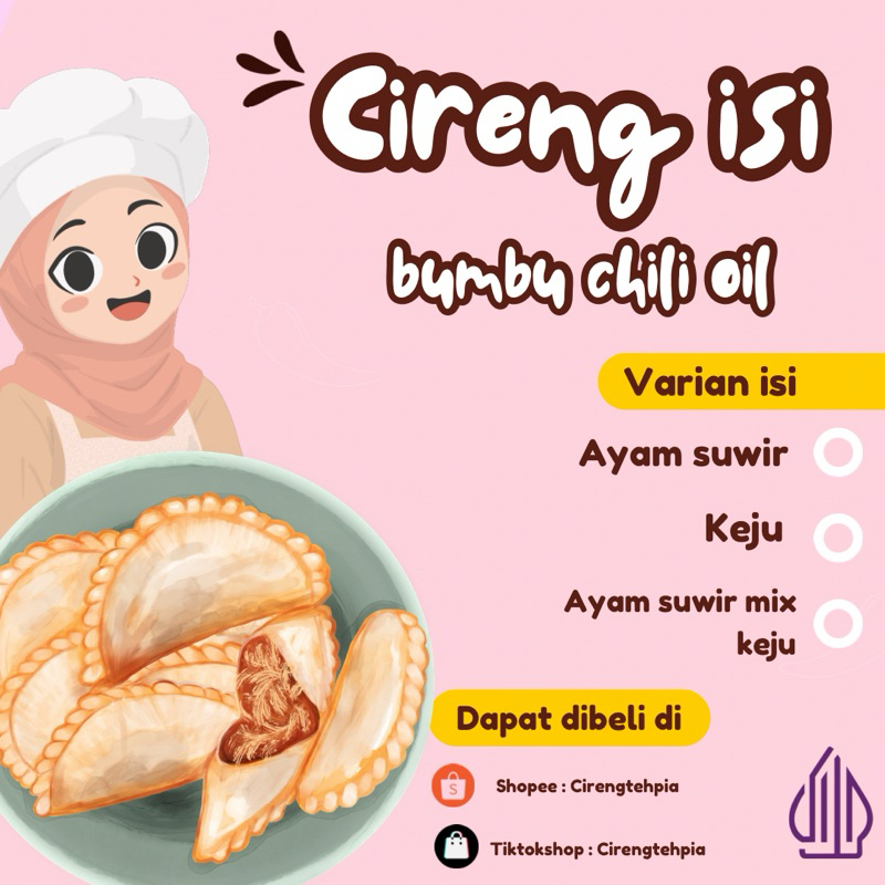 

Cireng isi ayam suwir, keju mozza | Free chilli oil by Teh Pia