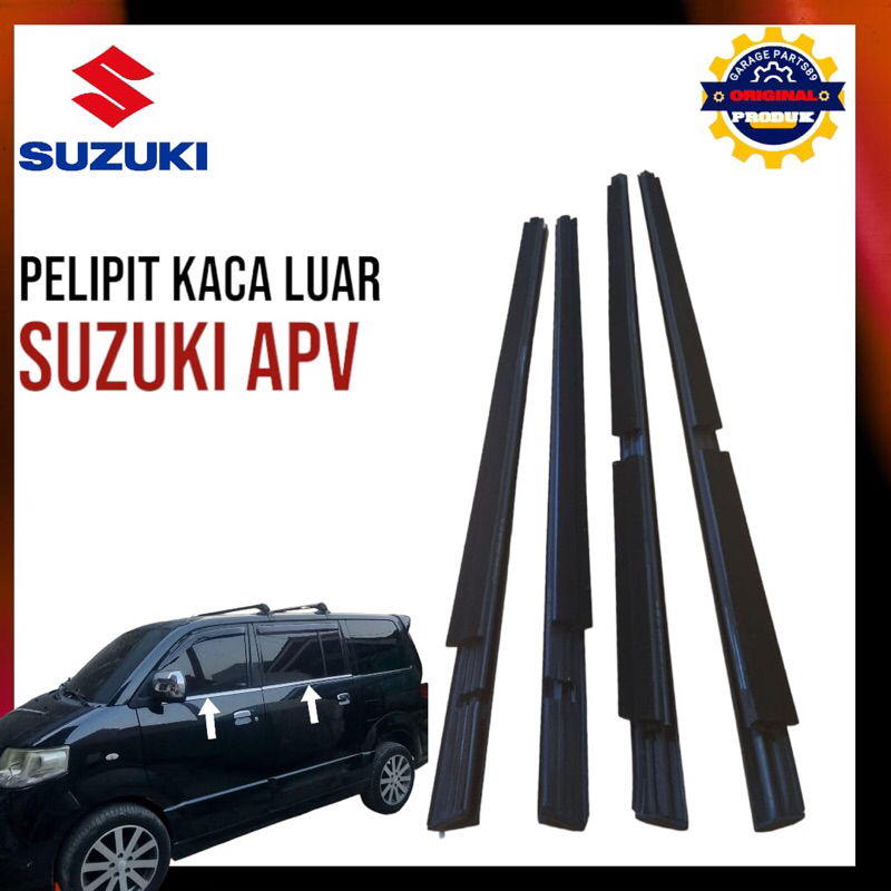 1 Set Pelipit Kaca Luar Suzuki Apv Weather Strip