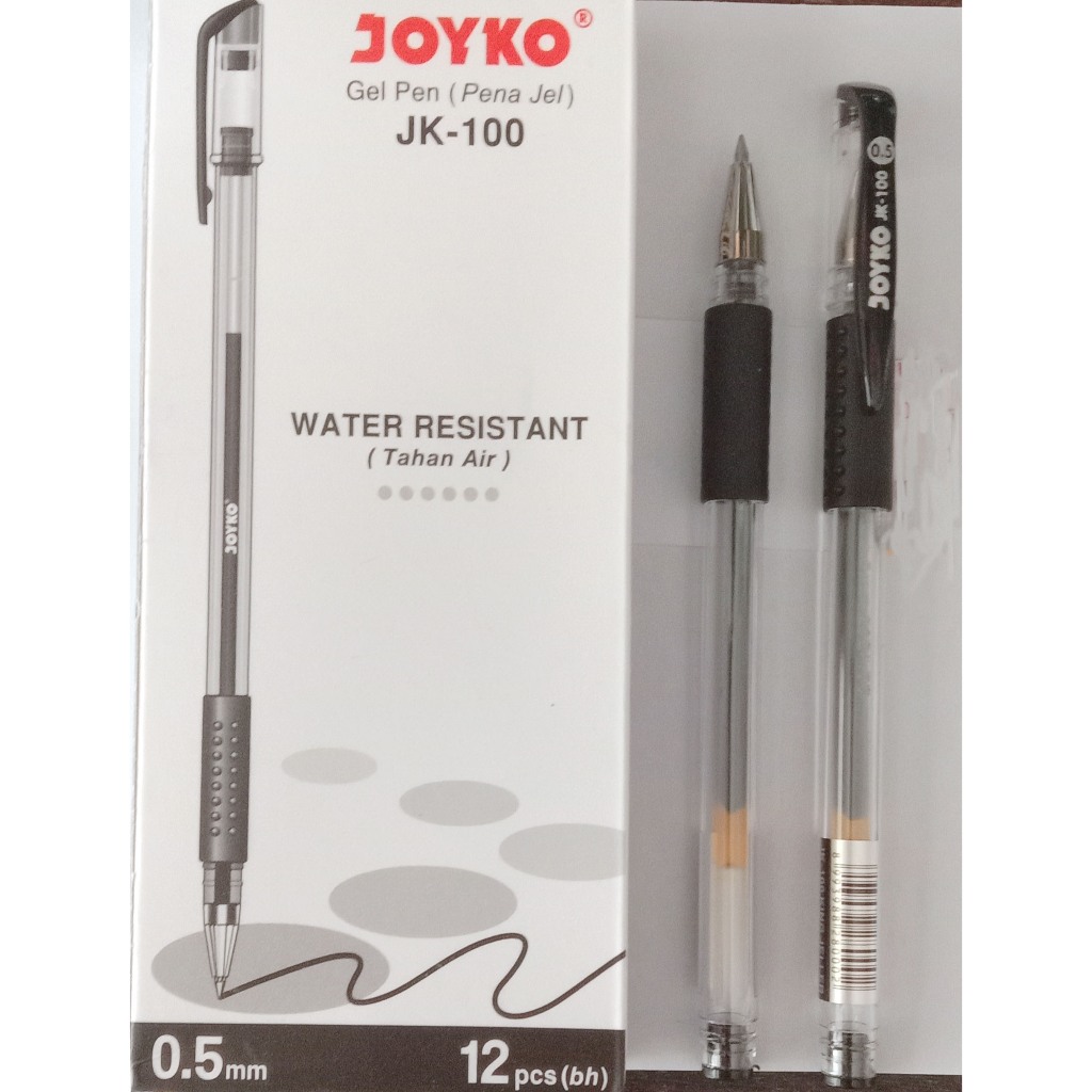 

JOYKO Gel Pen (Pena Jel) JOYKO JK-100 Water Resistant (Tahan Air)