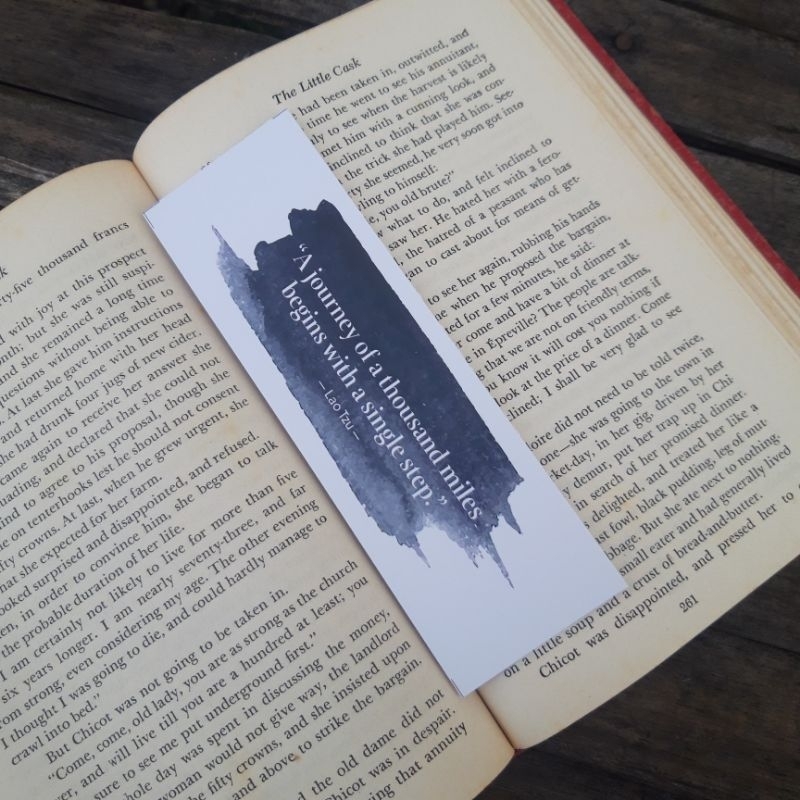 

Bookmark Motivational Quotes-Paper Bookmark Simple Edition