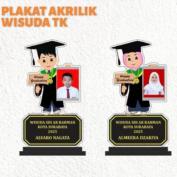 Plakat Akrilik Custom Free Custom Foto Plakat Wisuda Custom Foto