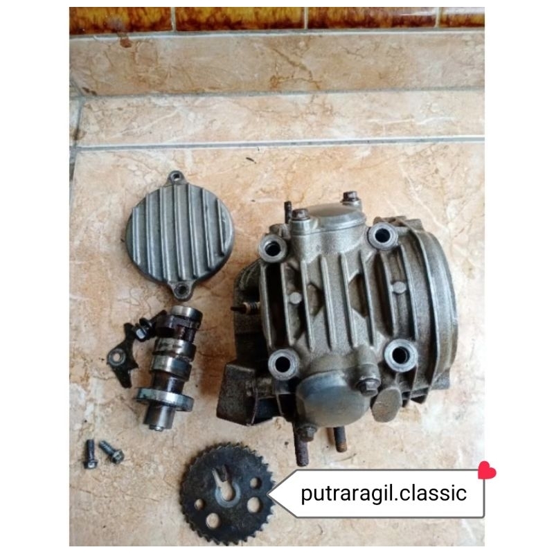 HEAD SUPRA X 125 FI HEAD KOP PALA BUSI HONDA SUPRA X 125 FI HEAD KOP SUPRA X 125 FI HELM IN KYZ K41 