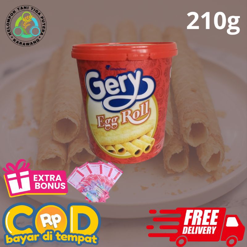 

Gery Egg Roll 210g, Exp masih lama. Berhadiah jika beruntung