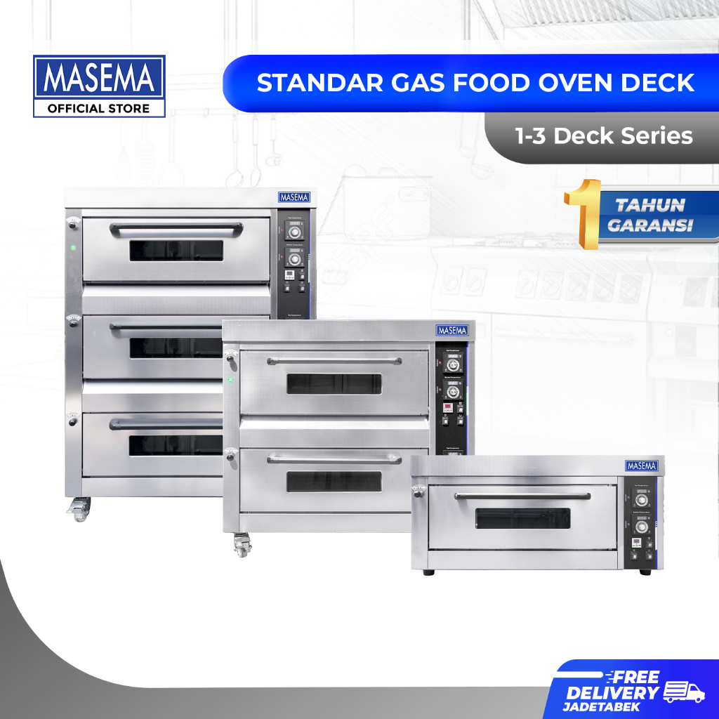 MASEMA OVEN DECK - Sertifikat TKDN / Oven Panggang / Oven Kue / Oven Roti / 1 Deck / 2 Deck / 3 Deck