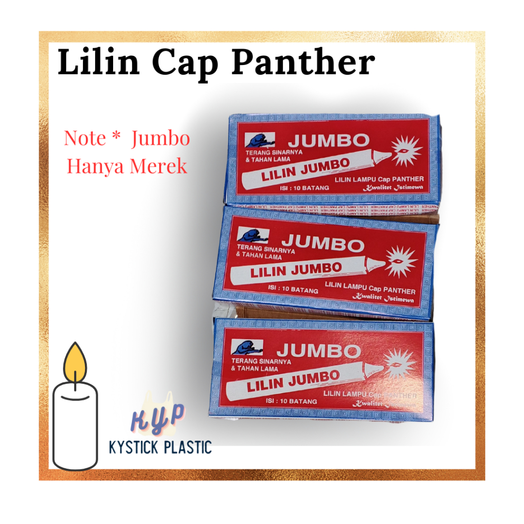 Haute57 Lilin Ramadan/Lilin Mati Lampu/Lilin Aromaterapi/Lilin Panther/ Lilin Isi 10