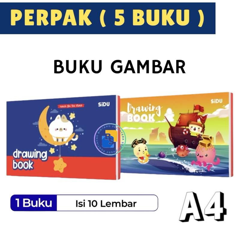 

5 buku - Buku Gambar SiDU A4