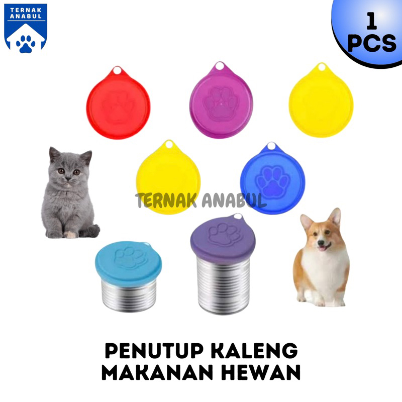 PENUTUP KALENG - Tutup Pakan Makanan Kaleng Silikon Wet Food Makanan Basah Tutup Kaleng