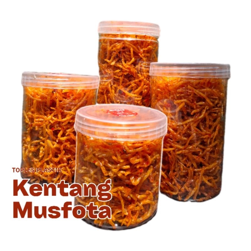

Kering Kentang Mustofa Kemasan Toples Pedas Manis Gurih Kriuk Enak