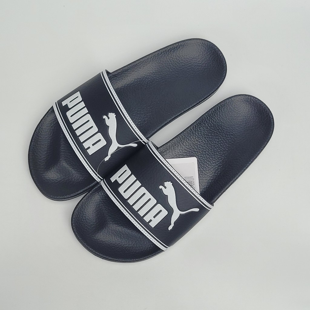 Sandal Pria Sendal Puma Leadcat Slide Original BNIB Hitam Black