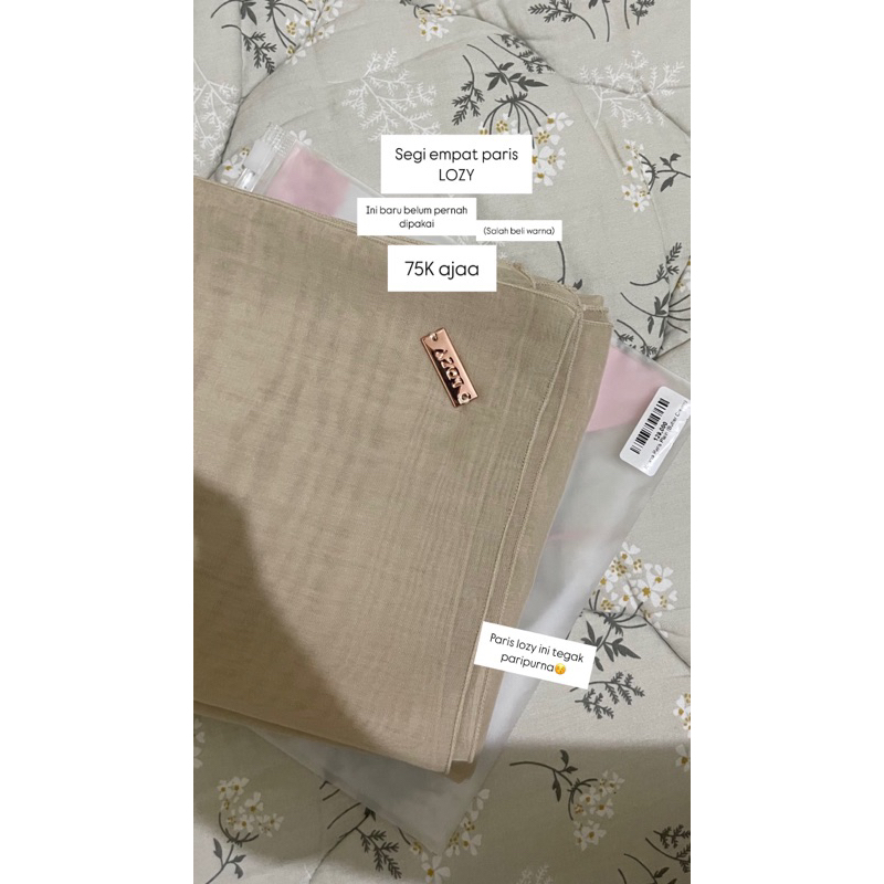 hijab segi empat paris Lozy *NEW