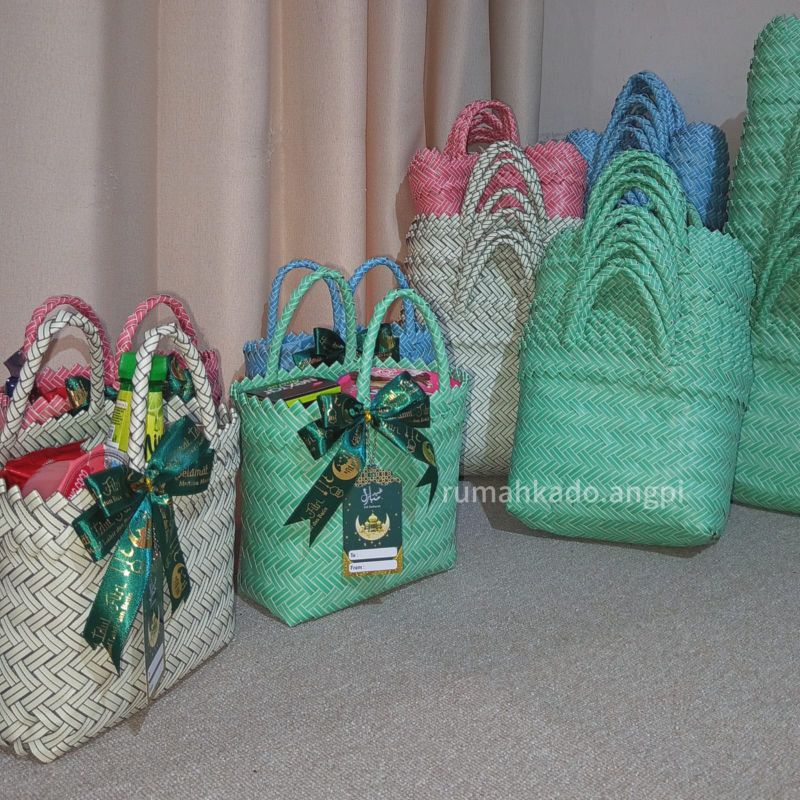 

❤️RKA❤️ Tas Anyam XS 17x7x16cm Tas Hampers/Tas Souvenir/Tas Bakul