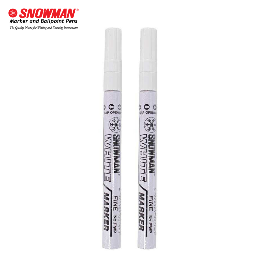 Paint Marker White Snowman FWP-12 / Spidol Putih Kecil Snowman FWP-12