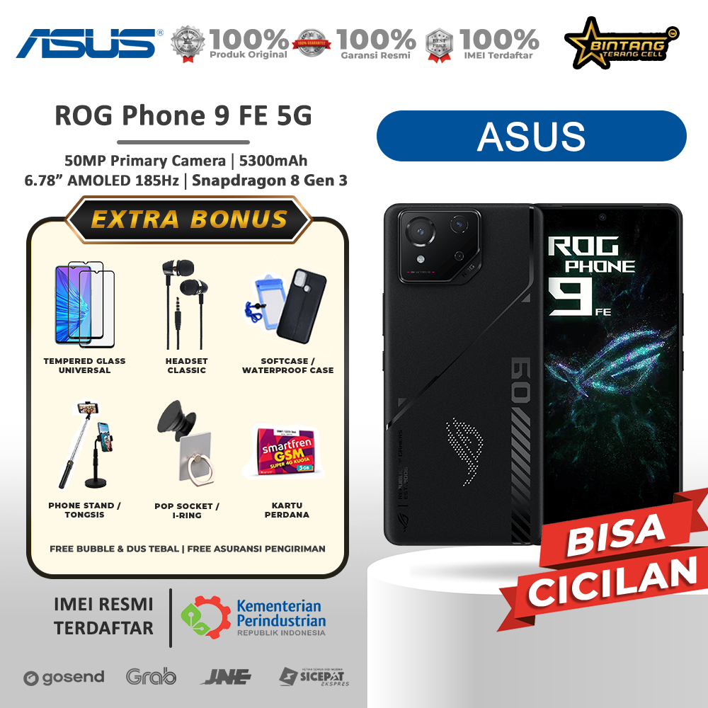 Asus ROG 9 FE RAM 12/256GB -rog9fe rog 9fe 12/512GB Garansi Resmi