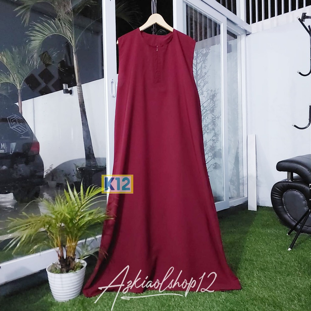 (BISA COD) INNER  DRESS ABAYA/INNERDRESS TANPA LENGAN//INNER ABAYA/INNER ABAYA POLOS