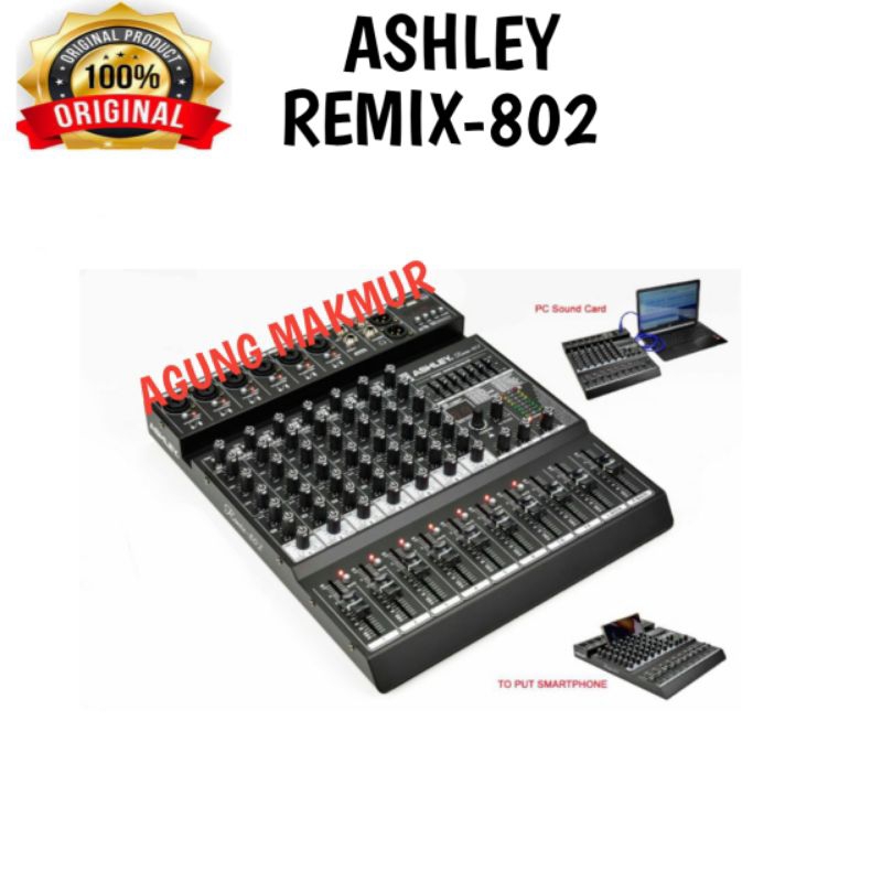 Mixer Ashley REMIX 802 (8 CHANNEL ) Original - Mixer Ashley Remix-802 - Ashley remix802
