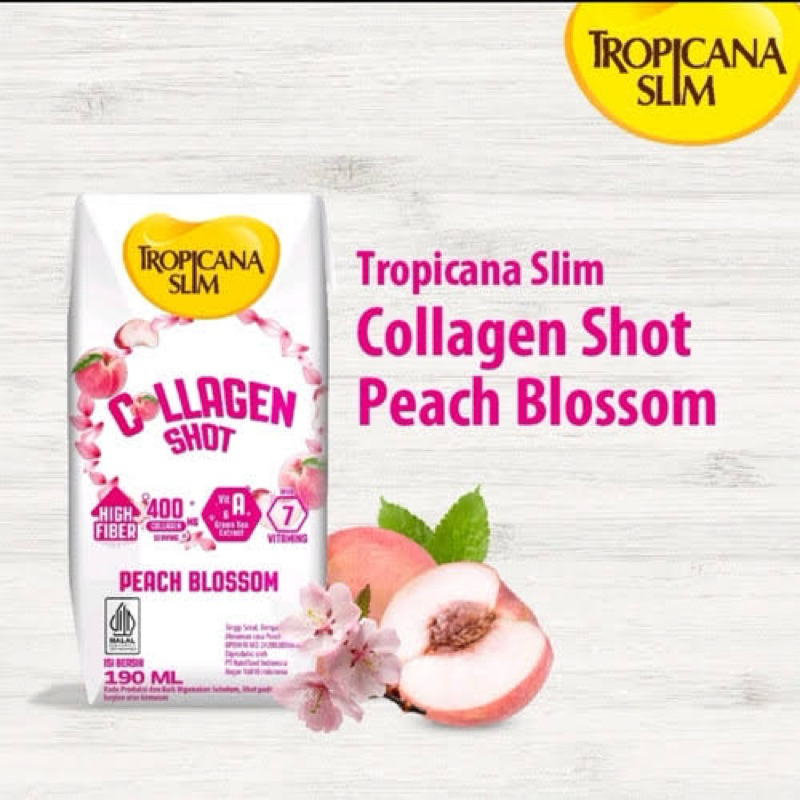 

BUY 2 GET 1 Tropicanslim Collagen shot Peach Blossom 190ml