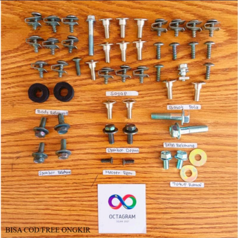 baut Satria Fu 150 Full set / baut Suzuki Satria Fu 150 Full body