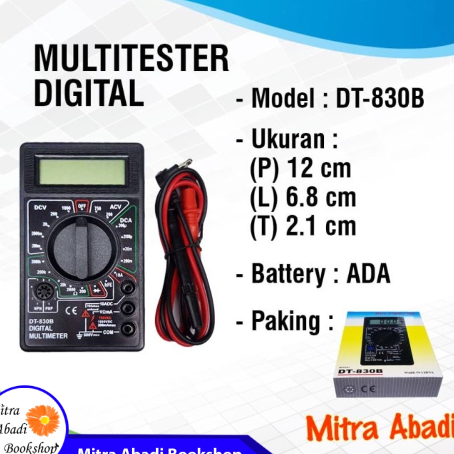 Diskon MultitesterMultimeter Dital DT83B