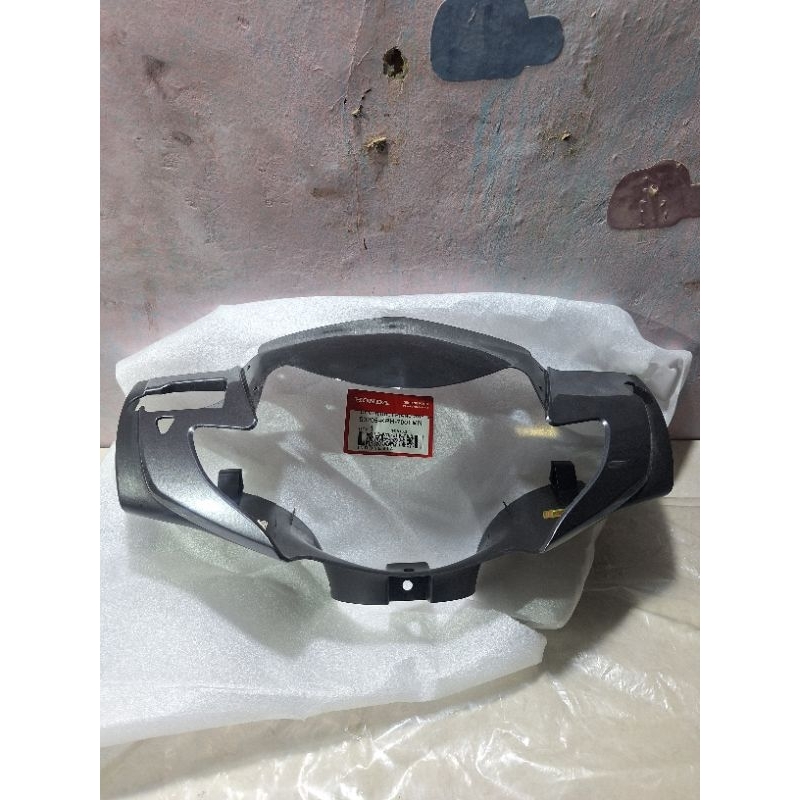 cover batok lampu depan honda supra x125 X 125 model visor original ahm honda 53205-kph-700FMN abu2 