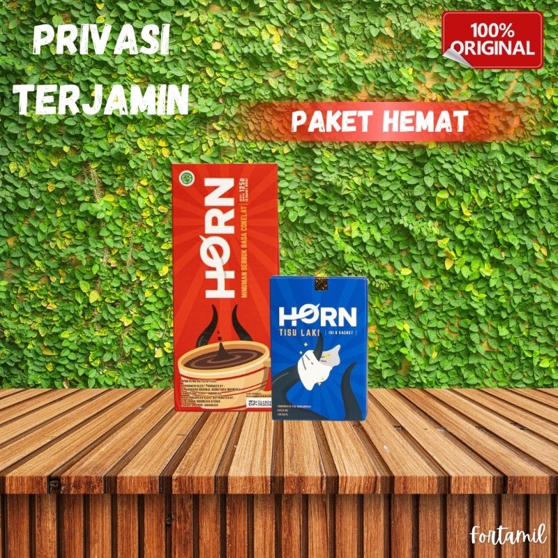 Bundling Paket Hemat HORN Coklat+Tisu Laki by dr.Boyke