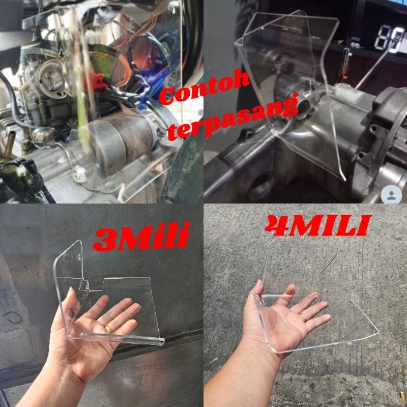 TABOKAN FILTER TABOKAN KARBU VARIASI AKRILIK MIO SMILE SPORTY FINO MIO SOUL KARBU TEBAL 3MILI 4MILI 