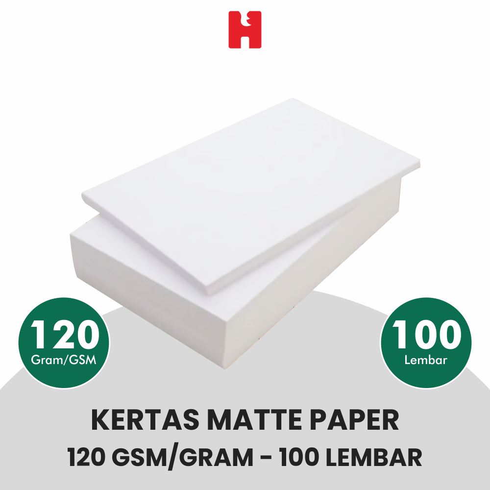 Kertas Matte Paper 120 Gsm/Gram - 100 Lembar