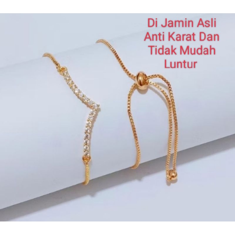 Gelang Serut Asli Titanium