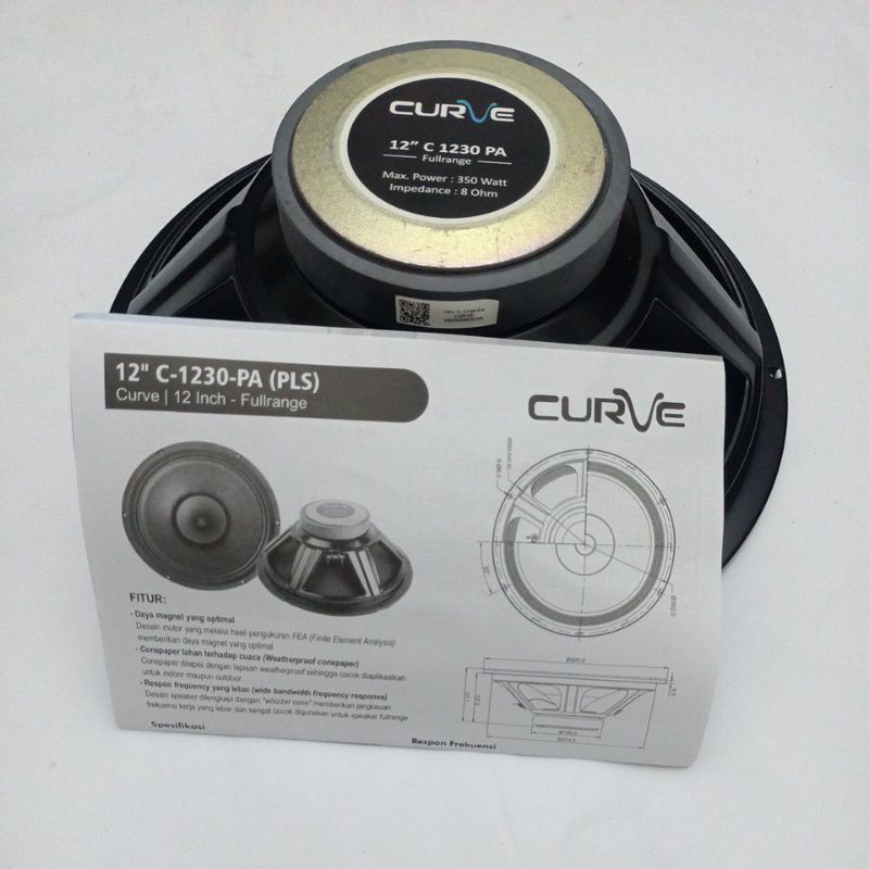 speaker Curve 12 inc C-1230-PA (PLS) CURVE 12 INCH FULLRANGE