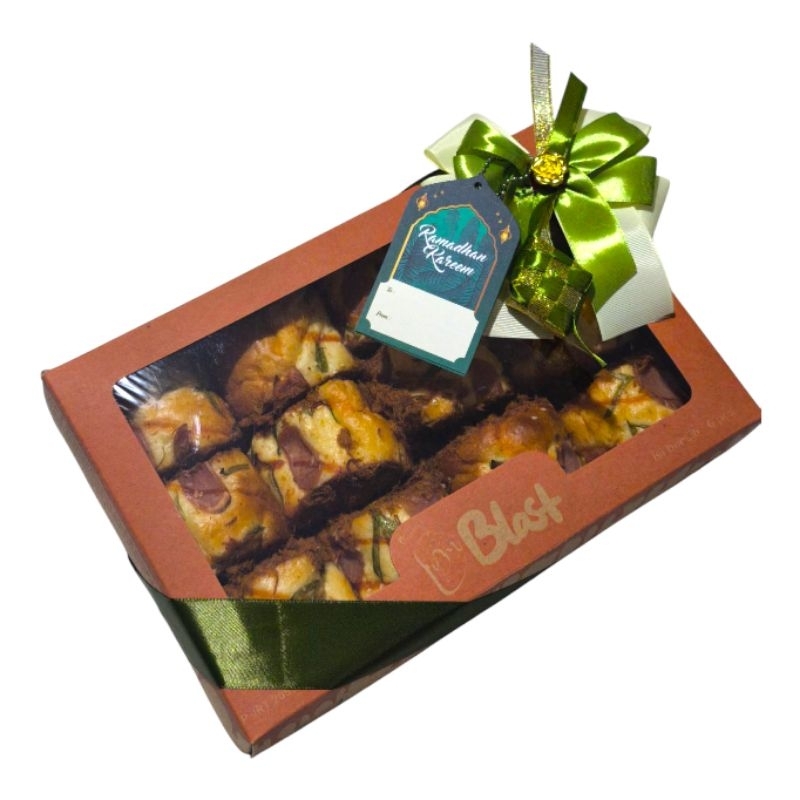 

Hampers Idul Fitri Roti Floss Roll Abon Gulung isi 12 pcs