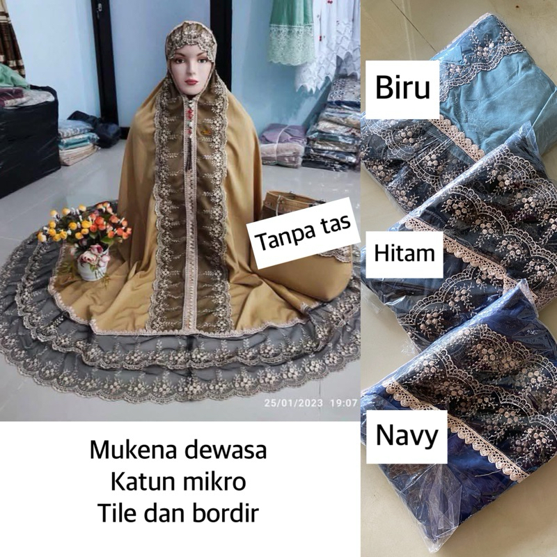 mukena renda bordir