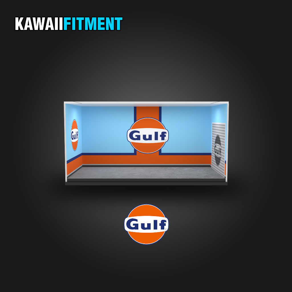 Box Diecast Akrilik Diorama Gulf