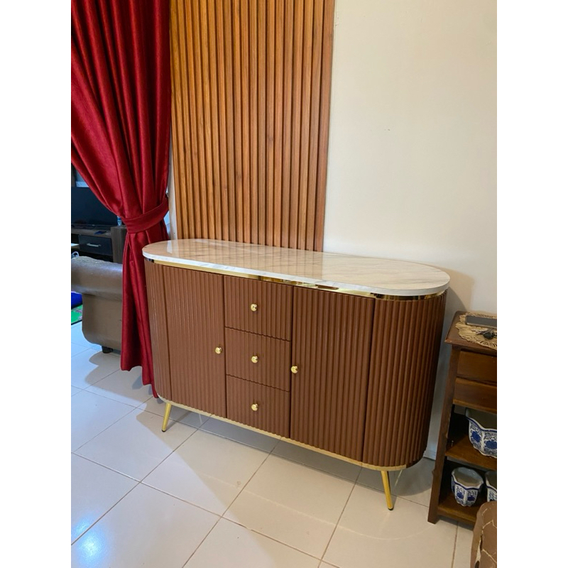 meja bofet tv coklat pekanbaru custom warna uk 130x90