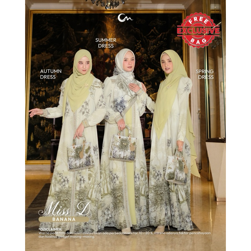 READY  STOCK❗️ New MISS D dan  Lady D Dress By Cover Me Original 100% Summer & Winter | FREE TAS CAN
