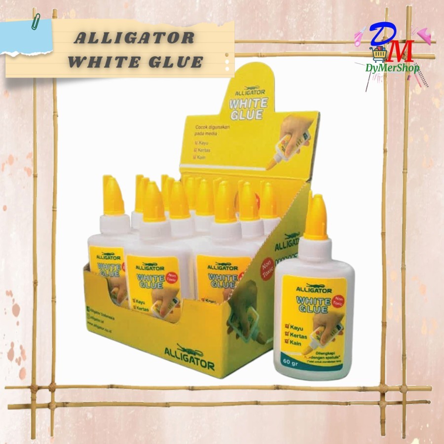 

Lem putih PVAc ALLIGATOR 60gr - white glue PVAc
