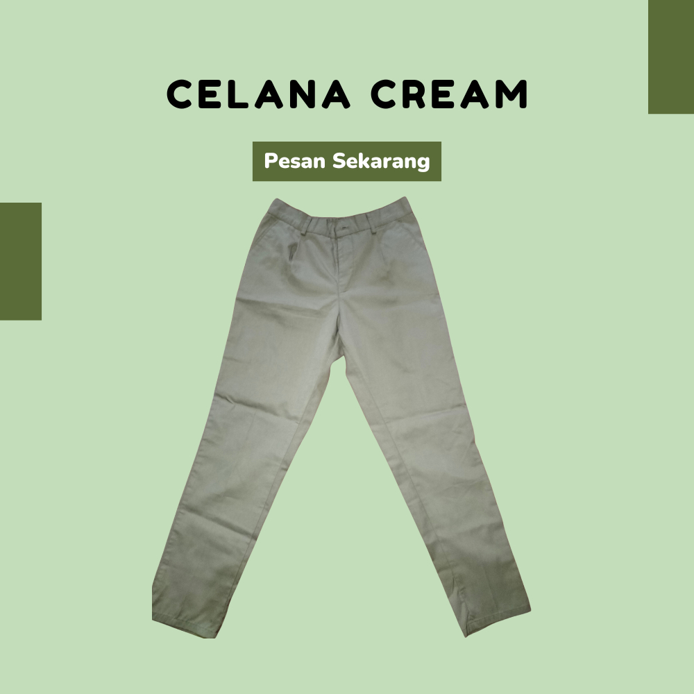 Preloved celana cream american drill