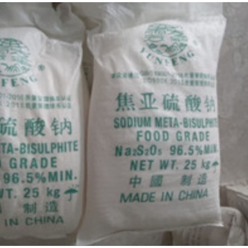 

Sodium Metabisulfite 25 KG Food Grade/ Natrium metabisulfit / Metabisulfat 1 sak